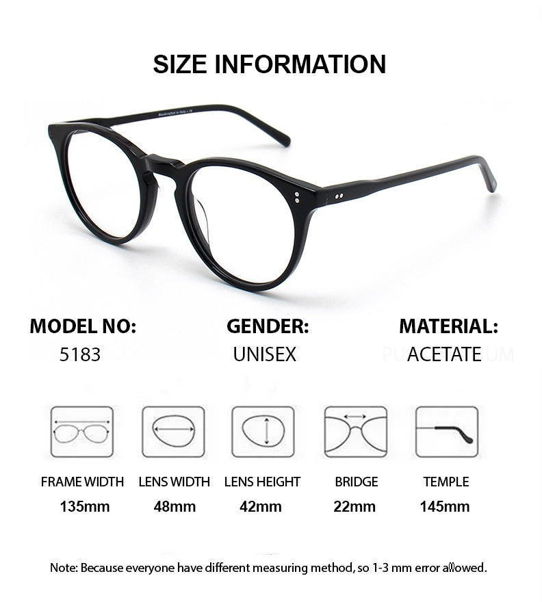 Chashma Ottica Womens Full Rim Round Acetate Eyeglasses 795183 — view 1 | Chashma Ottica at FuzWeb