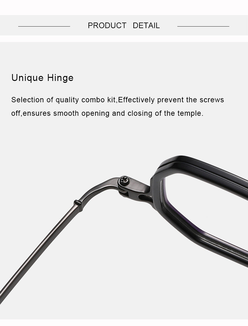 Krasivyy Unisex Full Rim Hexagon Titanium Acetate Eyeglasses 315871.
