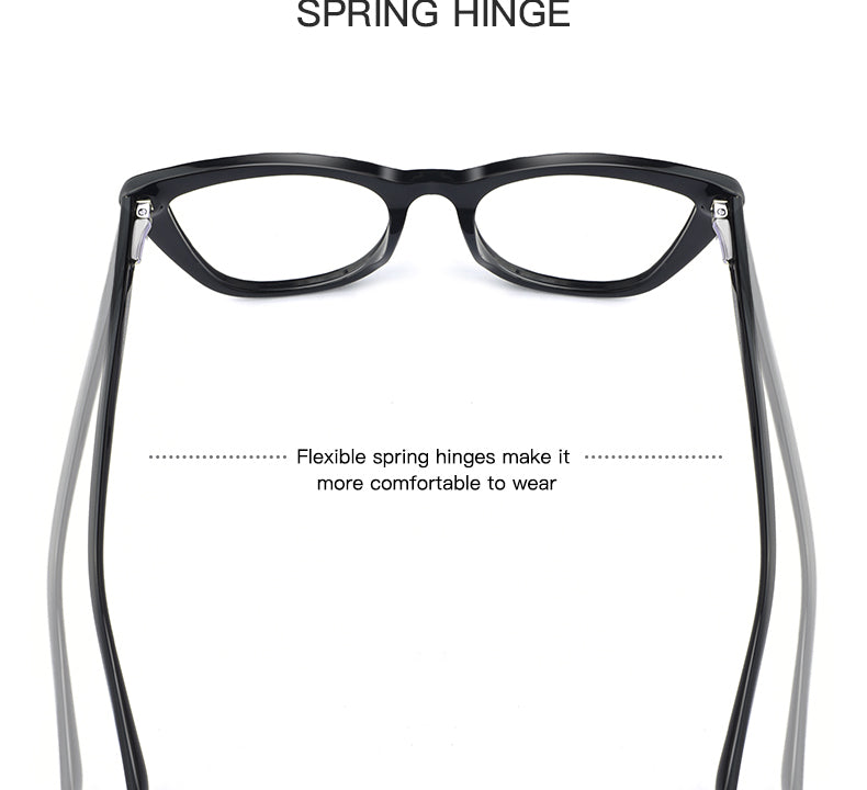 Hotochki Womens Full Rim Cat Eye TR-90 Resin Acetate Frame Eyeglasses Z508 — view 5 | Hotochki at FuzWeb
