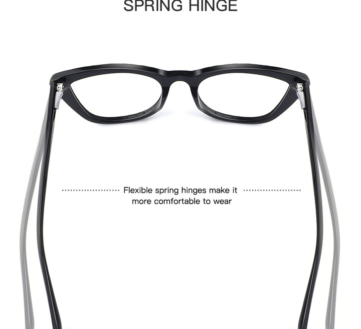 Hotochki Womens Full Rim Cat Eye TR-90 Resin Acetate Frame Eyeglasses Z508 — view 5 | Hotochki at FuzWeb