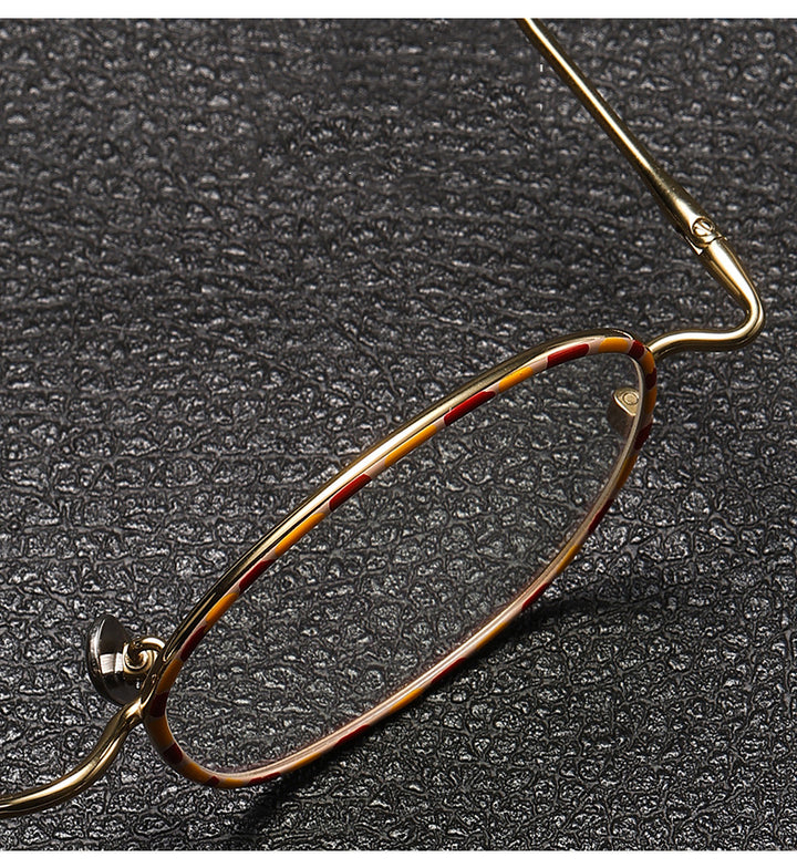 Krasivyy Unisex Full Rim Irregular Round Titanium Eyeglasses 45960 — view 2 | Krasivyy at FuzWeb