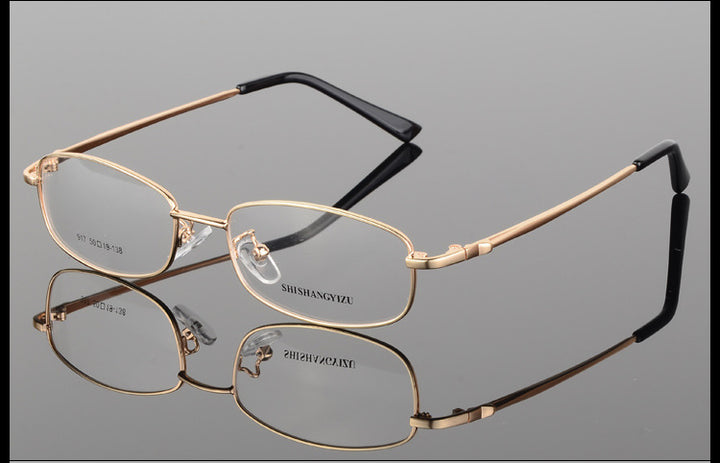 Unisex Full Rim Rectangle Alloy Eyeglasses 917 — view 4 | Bclear at FuzWeb