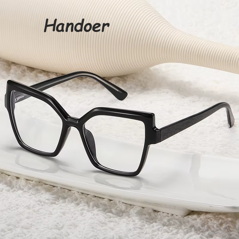 Handoer Women's Full Rim Square Cat Eye Acetate Eyeglasses 95977 Full Rim Handoer