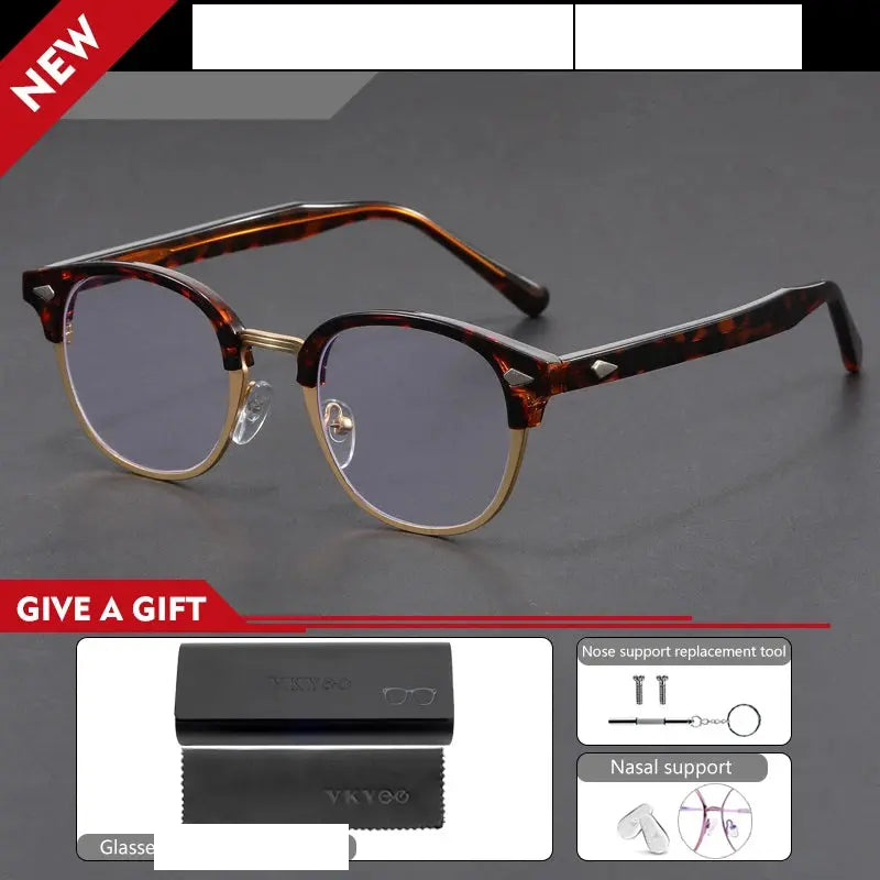 Vicky Unisex Full Rim Round Tr 90 Titanium Reading Glasses 10306.