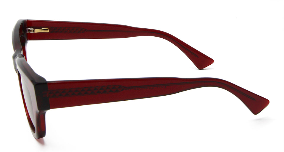 Esnbie Unisex Full Rim Square Brow Line Acetate Sunglasses 230321.