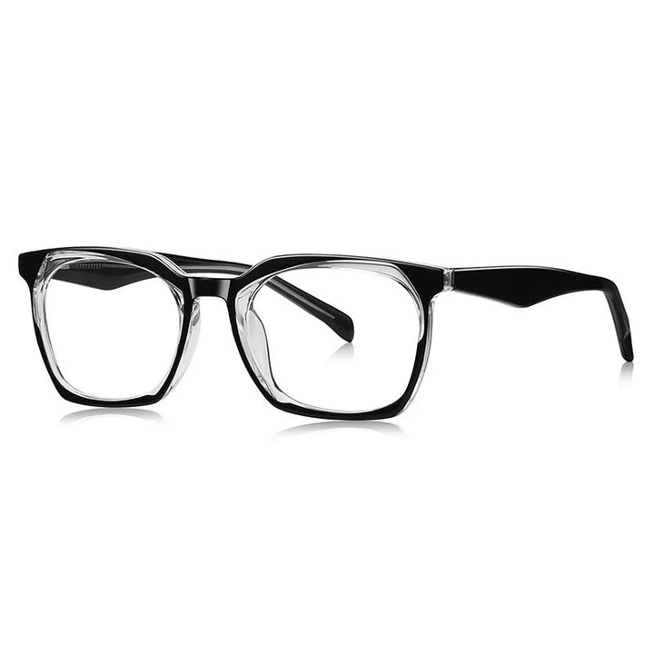 Chashma Ottica Unisex Full Rim Square Tr 90 Titanium Eyeglasses 474001