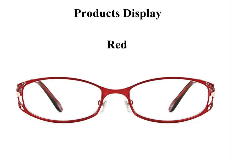 Chashma Ochki Womens Full Rim Oval Rectangle Stainless Steel Eyeglasses 8982 — view 7 | Chashma Ochki at FuzWeb