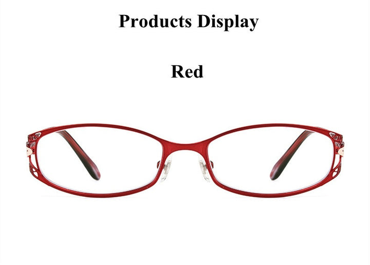 Chashma Ochki Womens Full Rim Oval Rectangle Stainless Steel Eyeglasses 8982 — view 7 | Chashma Ochki at FuzWeb
