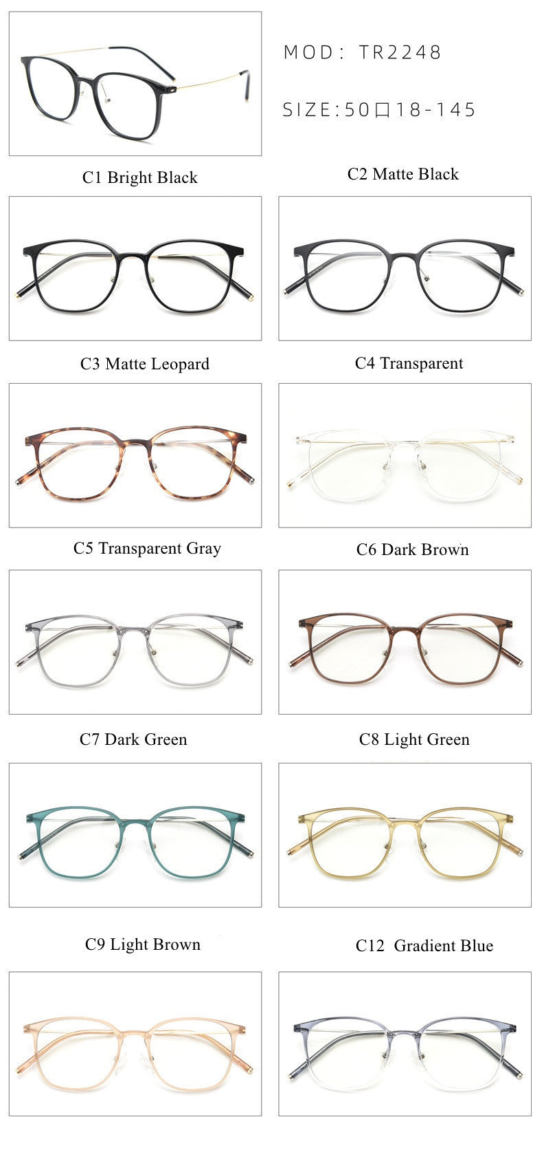 Chashma Ottica Unisex Youths Full Rim Square Tr 90 Titanium Eyeglasses 224876 — view 2 | Chashma Ottica at FuzWeb