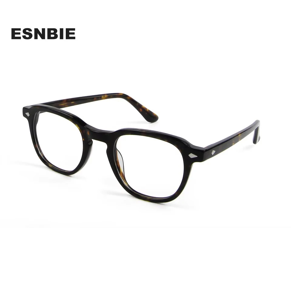 Esnbie Women's Full Rim Oval Square Acetate Eyeglasses 610841