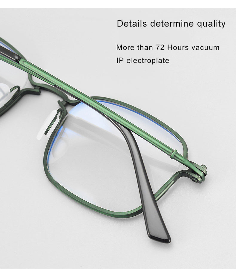 Krasivyy Mens Full Rim Square Titanium Eyeglasses Rlt5898 — view 2 | Krasivyy at FuzWeb
