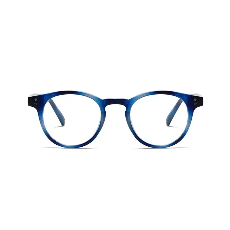 Kocolior Unisex Full Rim Round Acetate Hyperopic Reading Glasses 3313.