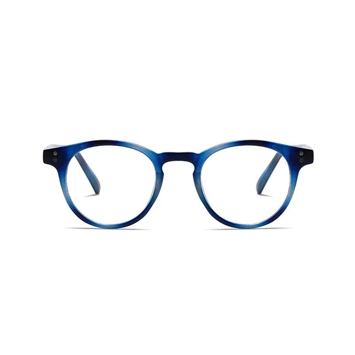 Kocolior Unisex Full Rim Round Acetate Hyperopic Reading Glasses 3313.