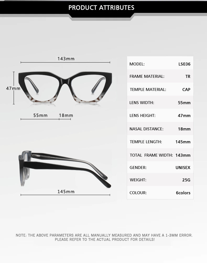 Kansept Womens Full Rim Cat Eye Tr 90 Alloy Reading Glasses 62036 — view 1 | Kansept at FuzWeb