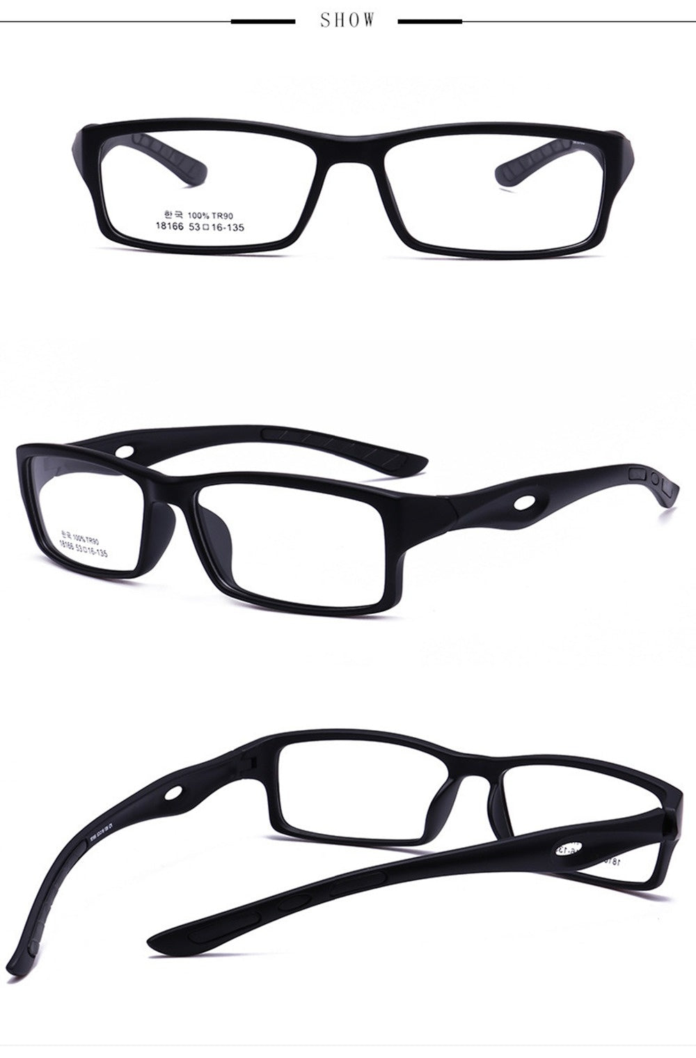 Chashma Womens Full Rim Square Tr 90 Titanium Sport Eyeglasses 18166 — view 2 | Chashma at FuzWeb