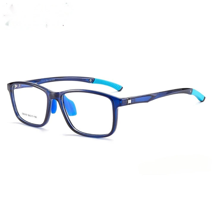 Chashma Ochki Unisex Full Rim Square Tr 90 Titanium Eyeglasses 960107.