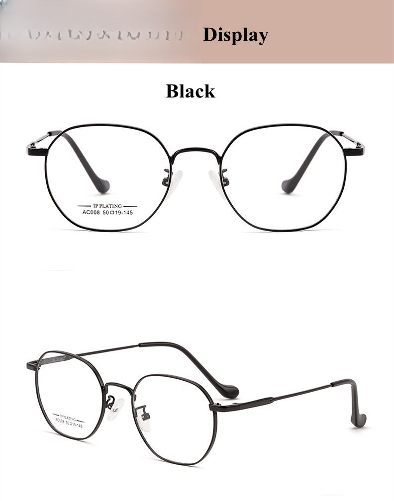 Chashma Ochki Womens Full Rim Polygon Oval Steel Eyeglasses 92008 — view 2 | Chashma Ochki at FuzWeb