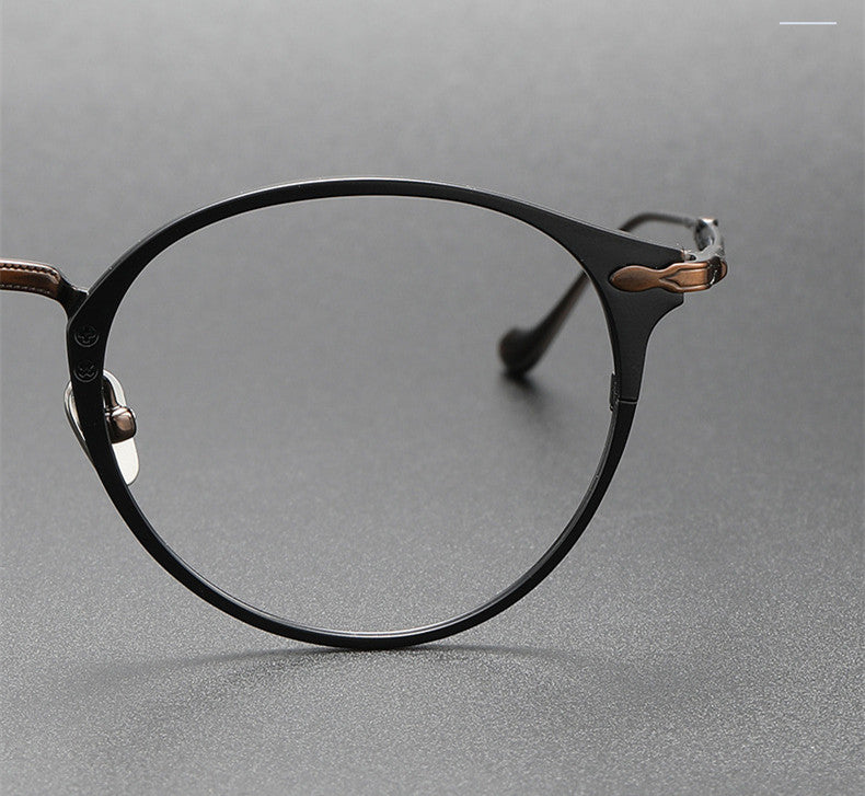 Aimee Unisex Full Rim Oval Round Titanium Eyeglasses 3112 — view 6 | Aimee at FuzWeb