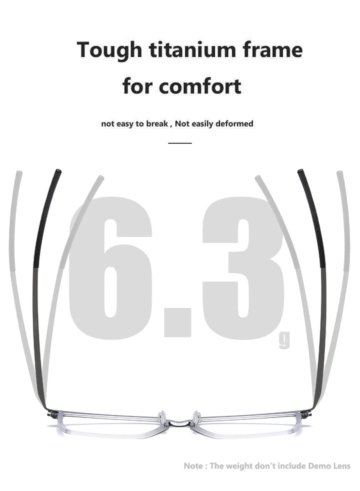 Oveliness Unisex Full Rim Square Acetate Titanium Eyeglasses.