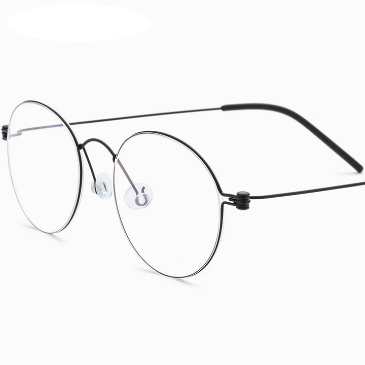 Eleccion Women's Full Rim Oval Round Titanium Eyeglasses 17510