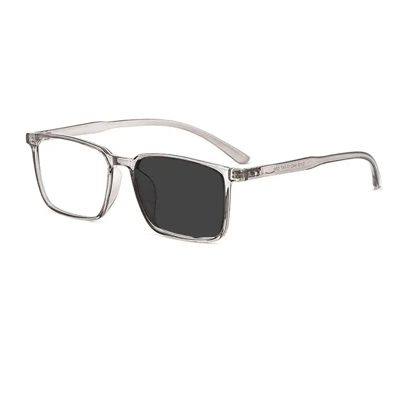 Kocolior Unisex Full Rim Square Acetate Tr 90 Hyperopic Reading Glasses D115.