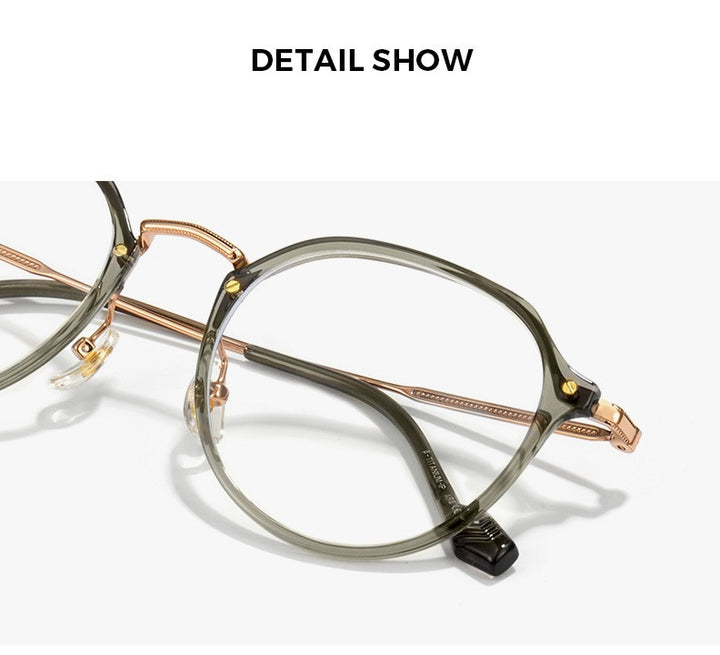 Chashma Unisex Full Rim Flat Top Oval Tr 90 Titanium Eyeglasses 888076.