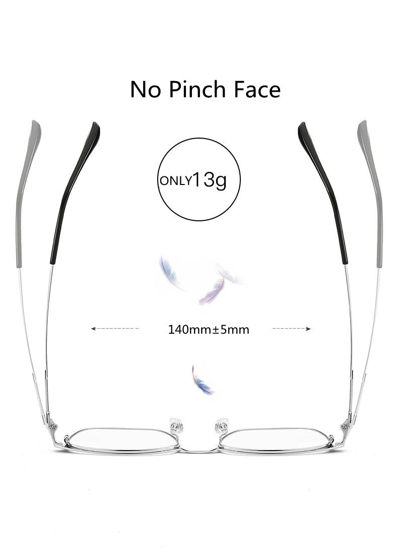 Kocolior Unisex Full Rim Square Acetate Alloy Hyperopic Reading Glasses 91872 — view 2 | Kocolior at FuzWeb