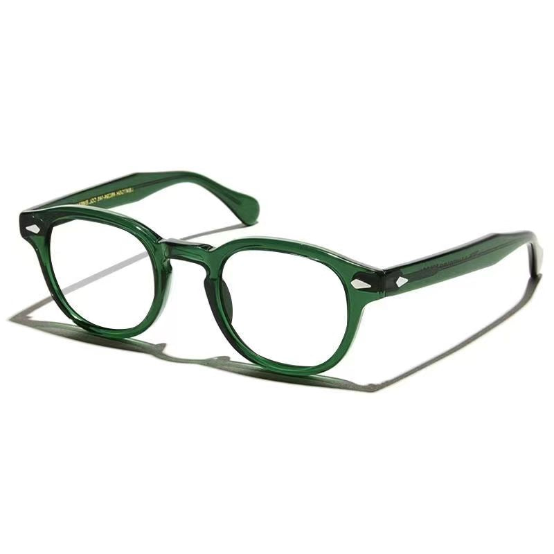 Yimaruili Unisex Full Rim Round Acetate Eyeglasses Three Sizes Y1915.