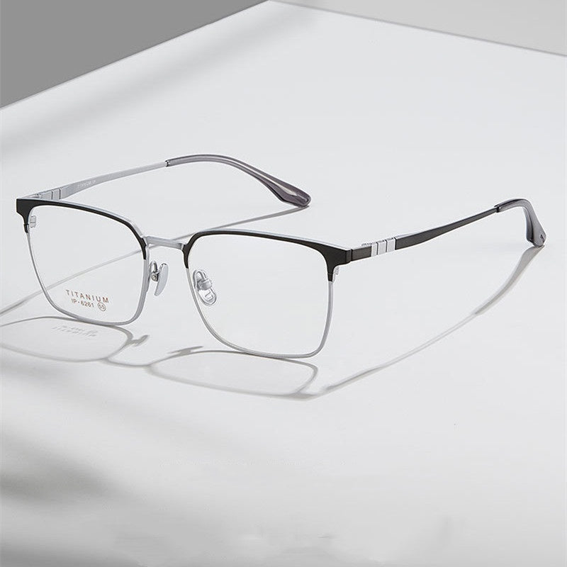 Chashma Ottica Unisex Full Rim Square Titanium Eyeglasses 976261 — view 2 | Chashma Ottica at FuzWeb