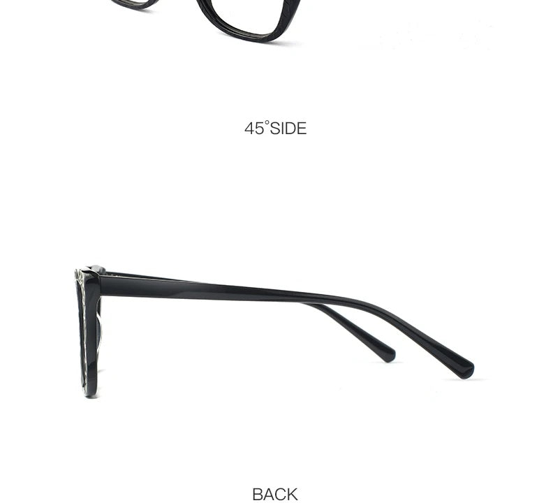 Hotochki Womens Full Rim Cat Eye TR-90 Resin Acetate Frame Eyeglasses Z508 — view 20 | Hotochki at FuzWeb