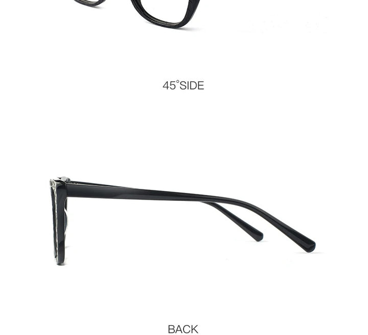 Hotochki Womens Full Rim Cat Eye TR-90 Resin Acetate Frame Eyeglasses Z508 — view 20 | Hotochki at FuzWeb