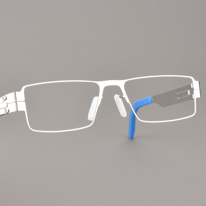 Aimee Womens Full Rim Square Screwless Steel Eyeglasses 91134 — view 1 | Aimee at FuzWeb
