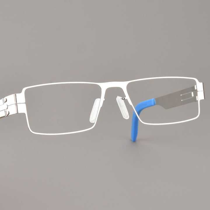Aimee Womens Full Rim Square Screwless Steel Eyeglasses 91134 — view 1 | Aimee at FuzWeb