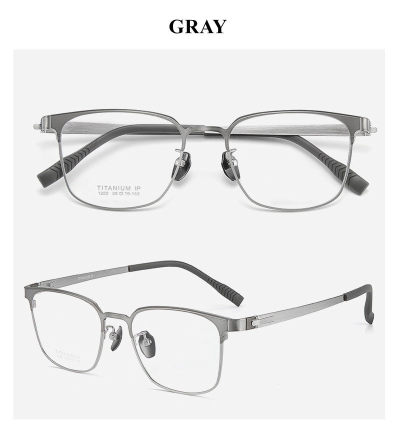 Chashma Ochki Unisex Full Rim Square Titanium Eyeglasses 881282.
