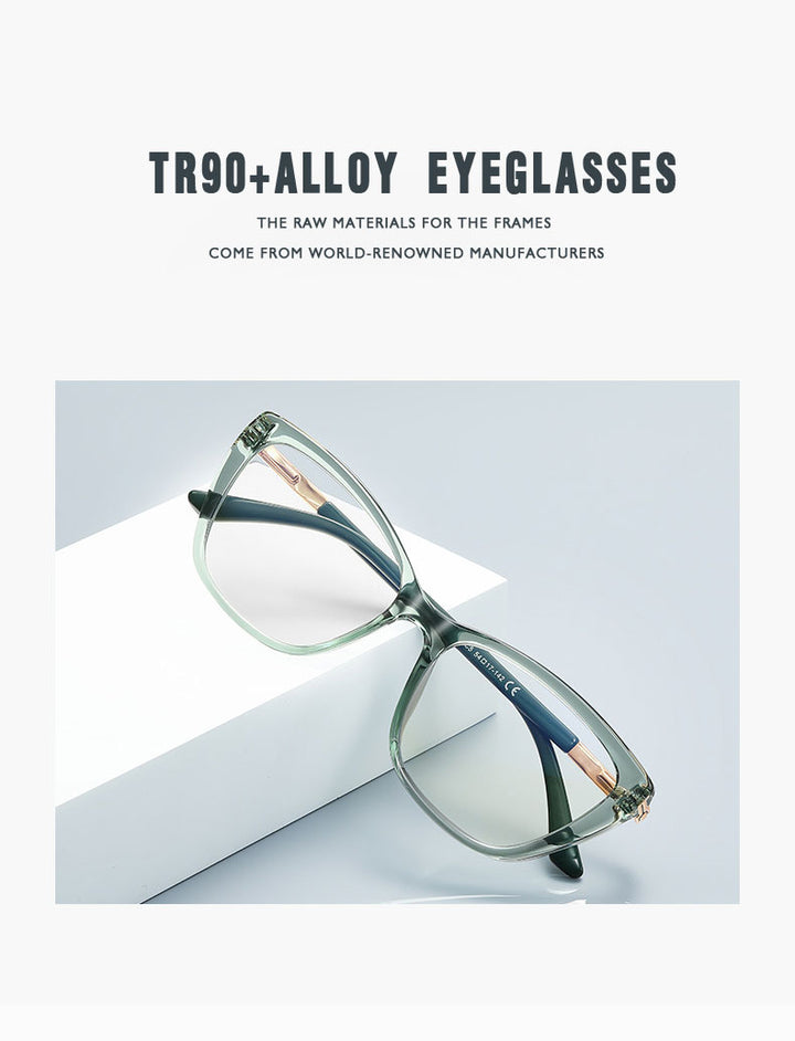 Kansept Womens Full Rim Cat Eye Tr 90 Titanium Reading Glasses 22335 — view 2 | Kansept at FuzWeb