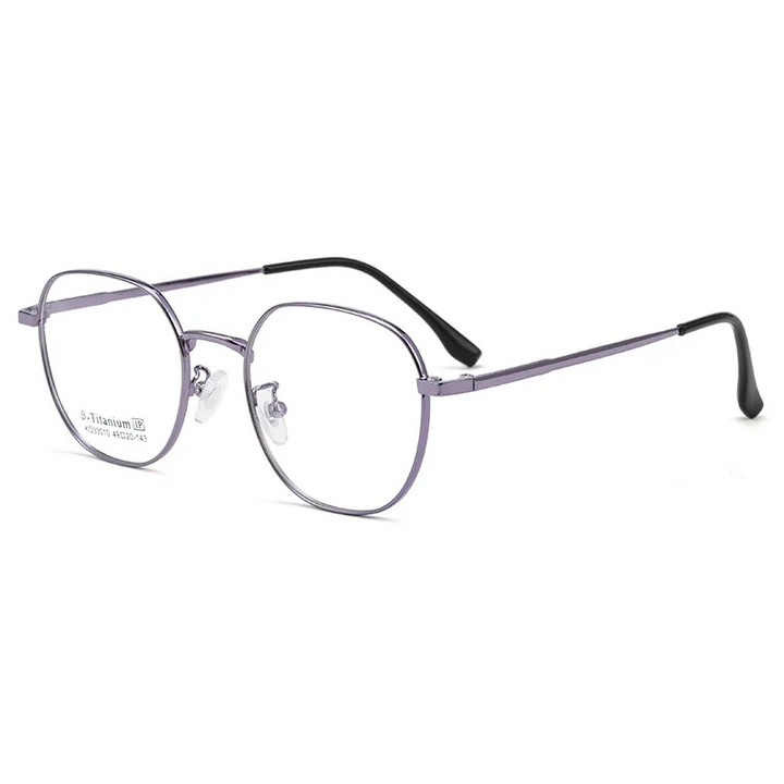 Gmei Optical KO33010K women's square alloy prescription eyeglasses — view 5