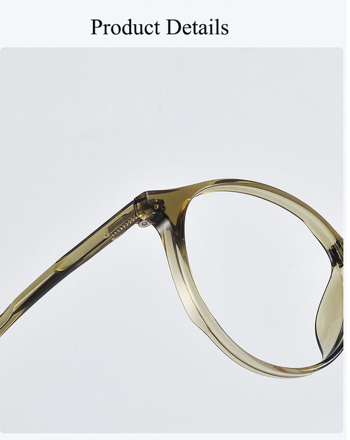 Bclear Unisex Full Rim Round Tr 90 Titanium Eyeglasses 90302 — view 3 | Bclear at FuzWeb
