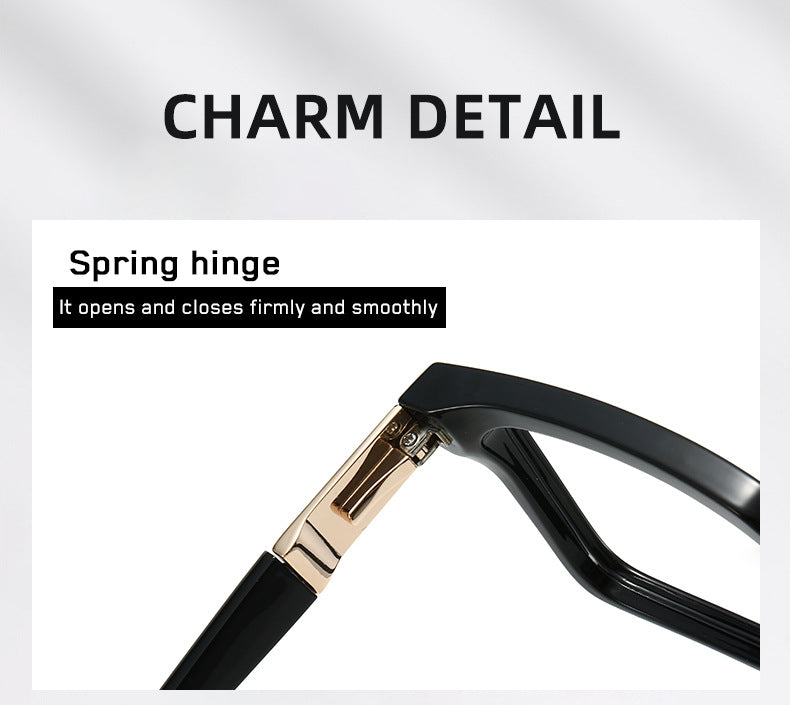 CCspace Unisex Full Rim Square Tr 90 Alloy Reading Glasses 802695.