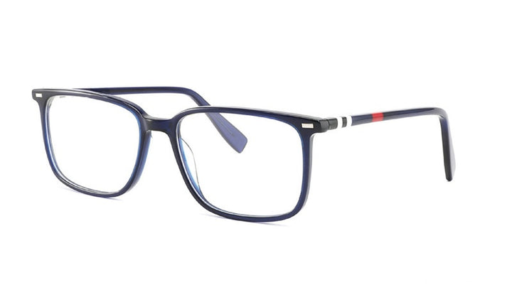 Chashma Ochki Unisex Full Rim Square Rectangle Acetate Eyeglasses 9021.