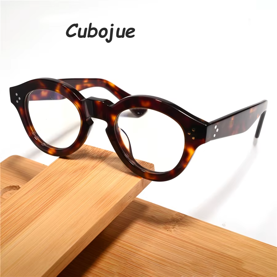 Cubojue Unisex Full Rim Thick Acetate Reading Glasses 51394 Reading Glasses Cubojue