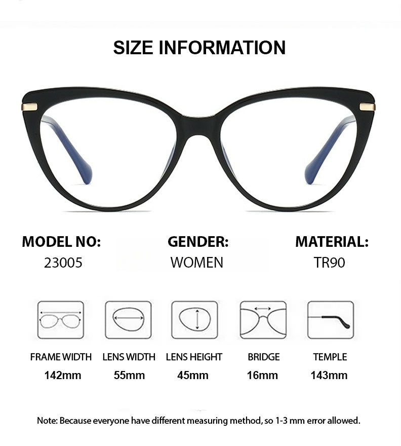 Chashma Womens Full Rim Oval Cat Eye Tr 90 Titanium Eyeglasses 723005 — view 1 | Chashma at FuzWeb