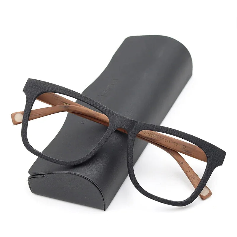 Hdcrafter Mens Full Rim Square Acetate Frames 908900 — view 1 | Hdcrafter Eyeglasses at FuzWeb