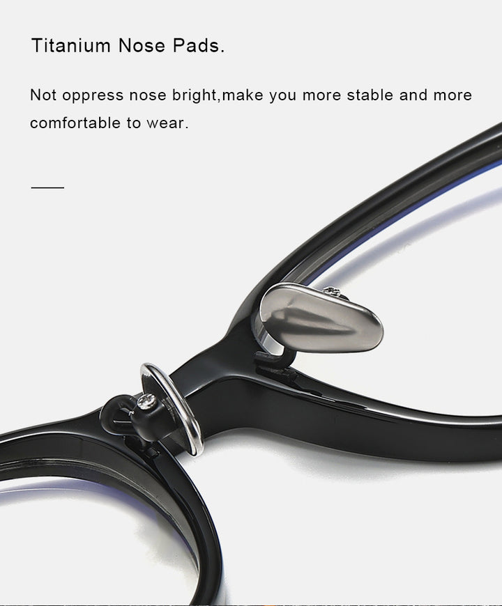 Krasivyy Unisex Full Rim Oval Square Acetate Titanium Eyeglasses 386063.