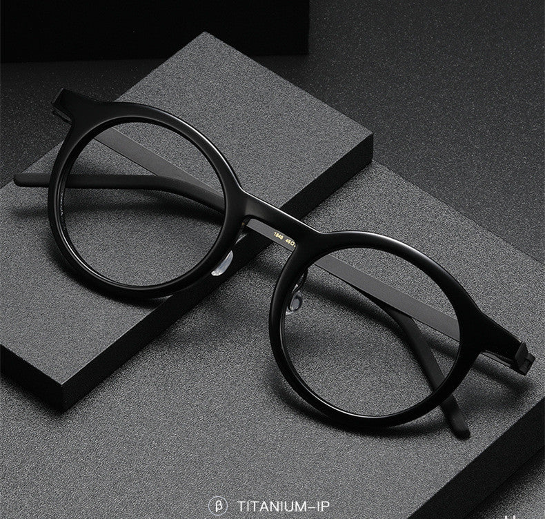 Aimee Womens Full Rim Round Titanium Acetate Eyeglasses 481846 — view 1 | Aimee at FuzWeb