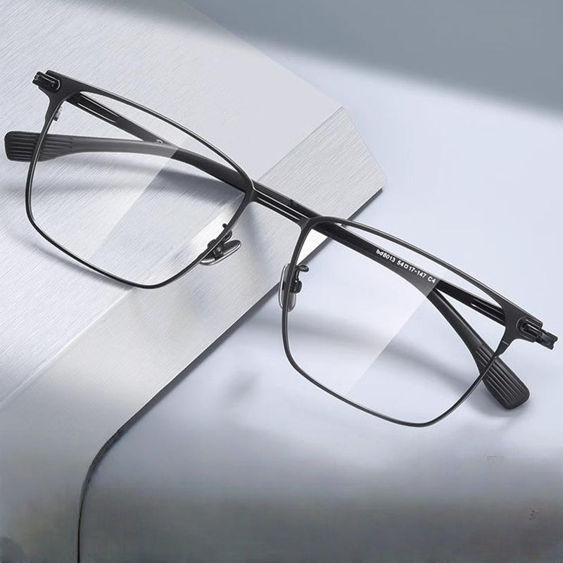 Chashma Ochki Unisex Full Rim Square Titanium Eyeglasses 888013 — view 2 | Chashma Ochki at FuzWeb