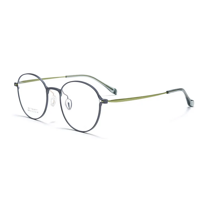 Gmei Optical 99814ZM women's round alloy prescription eyeglasses — view 3