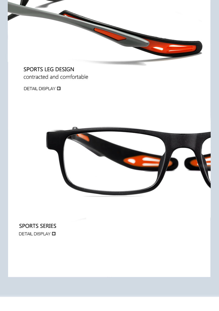 Oveliness Unisex Full Rim Square Tr 90 Titanium Sport Eyeglasses Olad55p.