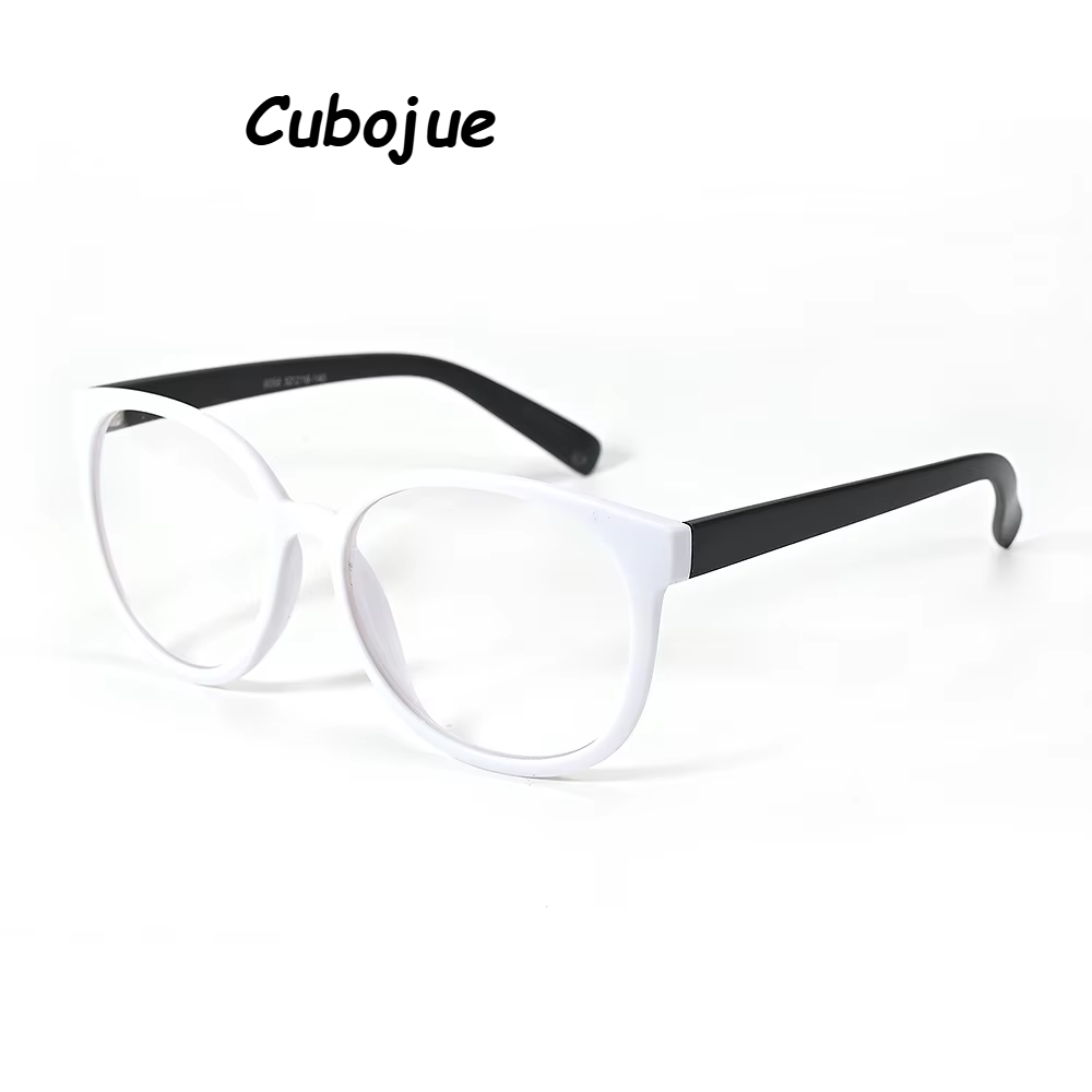 Cubojue Women's Full Rim Oval Square Tr 90 Titanium Reading Glasses 55140