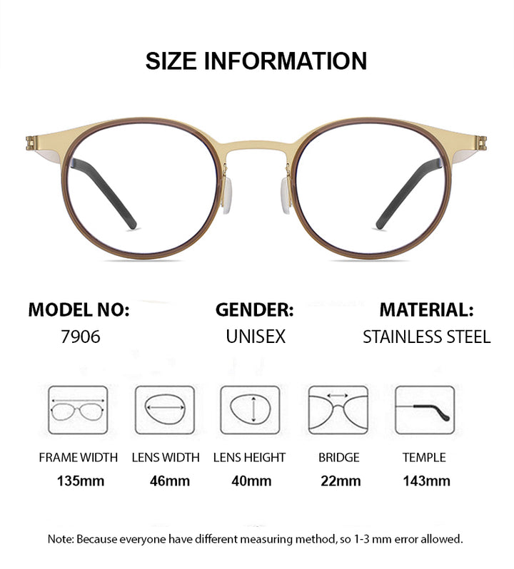 Summer Flower Womens Full Rim Round Tr 90 Alloy Eyeglasses Clip On Sunglasses 79064 — view 1 | Summer Flower at FuzWeb