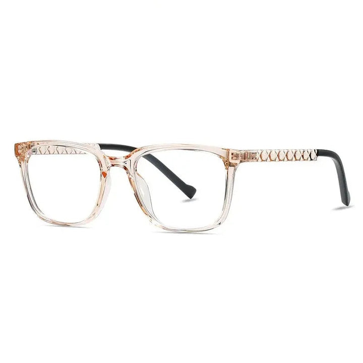 Chashma Ottica Unisex Full Rim Square Tr 90 Titanium Eyeglasses 474017